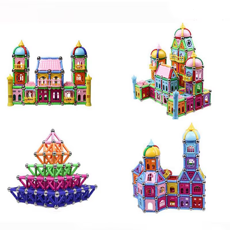 Bloques magnéticos para niños – Juego de construcción 60 piezas - imagen 2
