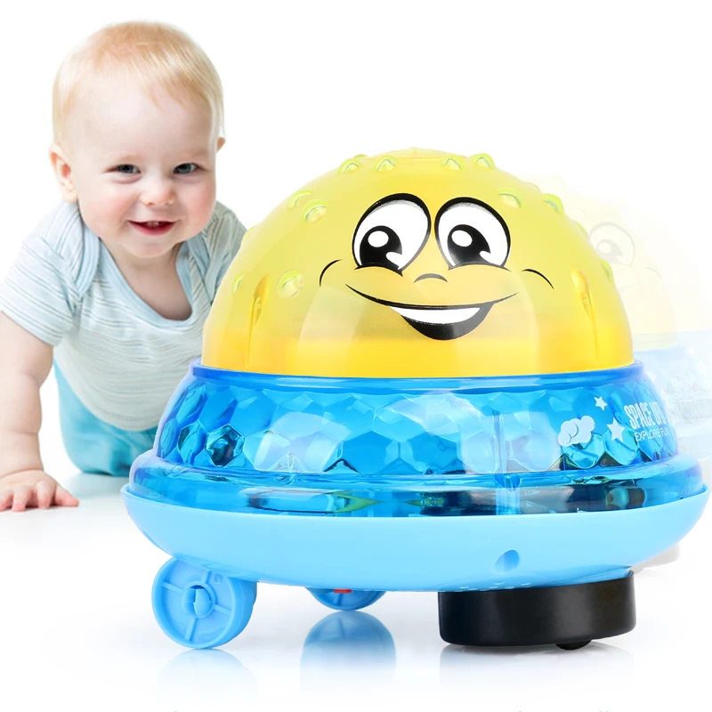 Juguete de baño con luz LED giratoria y rociador para niños - imagen 2