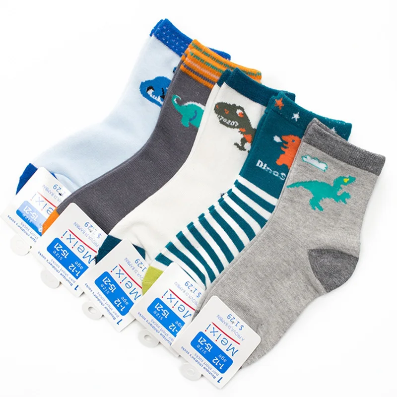 Calcetines de dinosaurio para niños – Algodón suave y divertido - imagen 3
