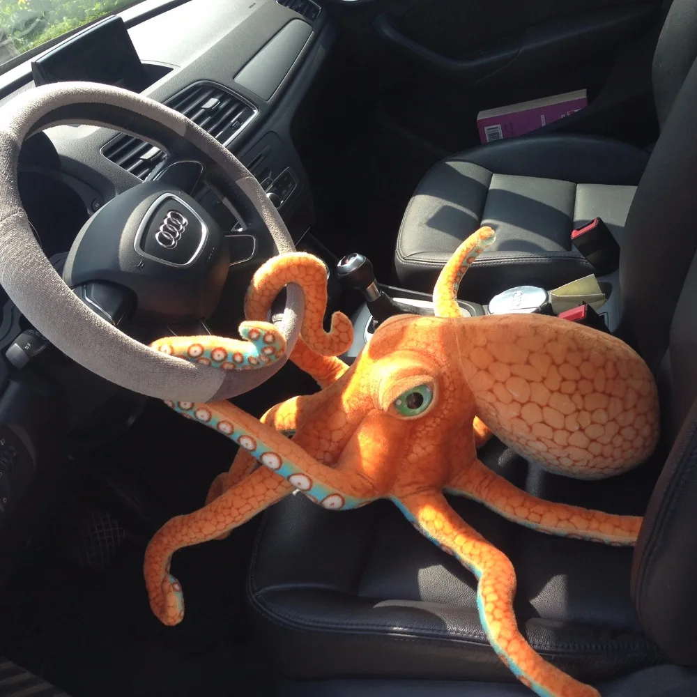 Peluche de pulpo grande realista, almohada con forma para niños - imagen 2