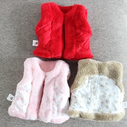 Chaleco polar coral sin mangas para bebé