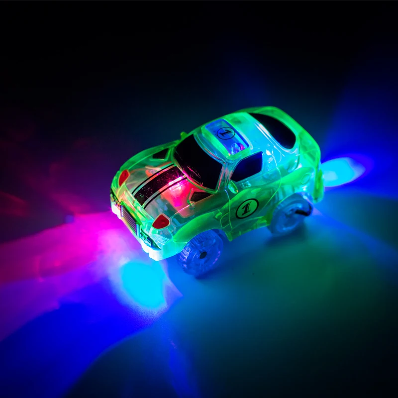 Pista de carreras brillante con luces LED - Juguete coche para niños - imagen 5