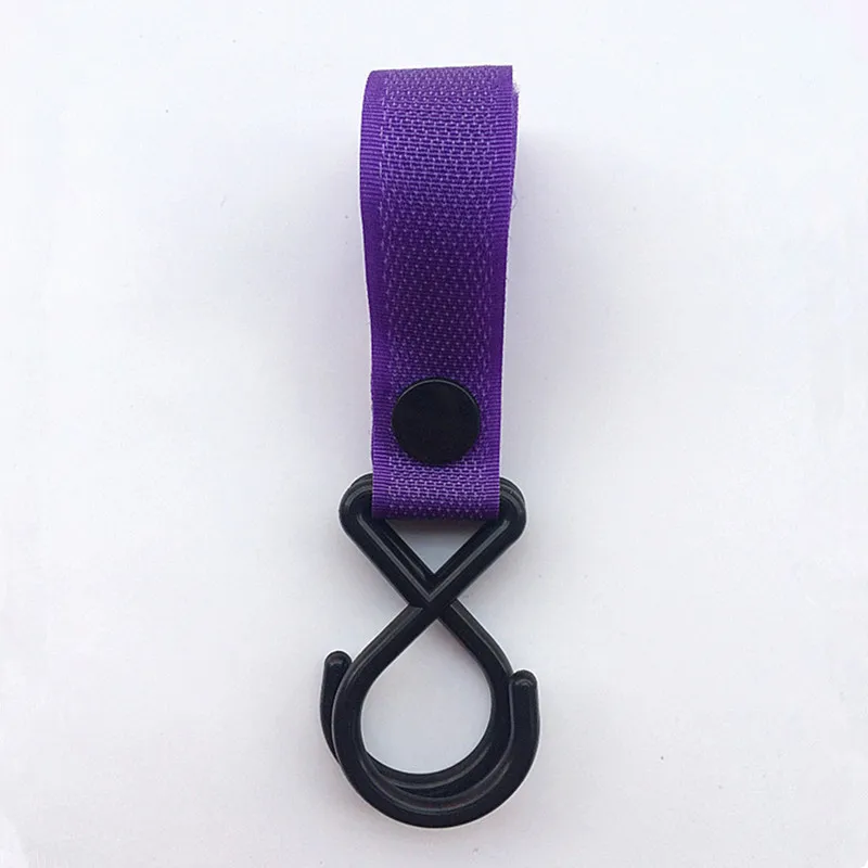 Gancho para cochecito de bebé con clips colgador correa - imagen 2