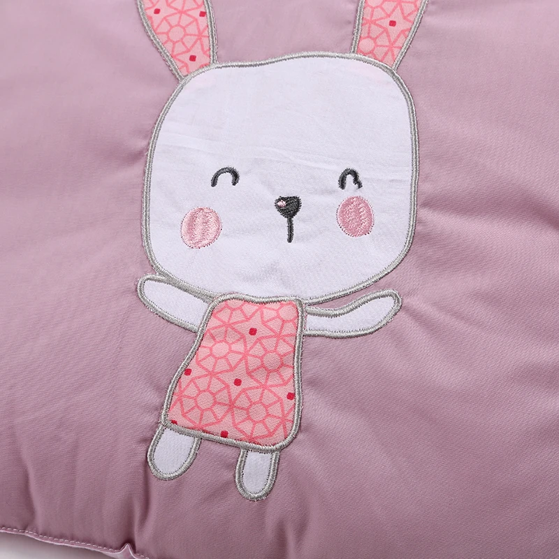 Parachoques cuna transpirable de bebé conejito, protector cama - imagen 4