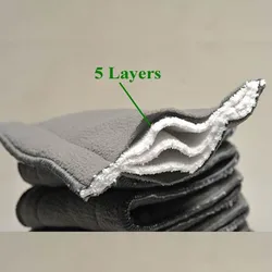 Insertos con carbón de bambú para pañales de tela reutilizables