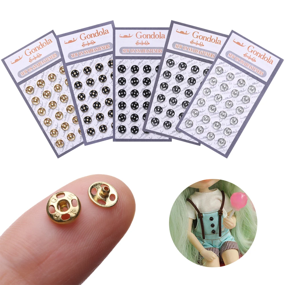 Hebillas de botón invisibles para muñecas – Kit DIY de metal