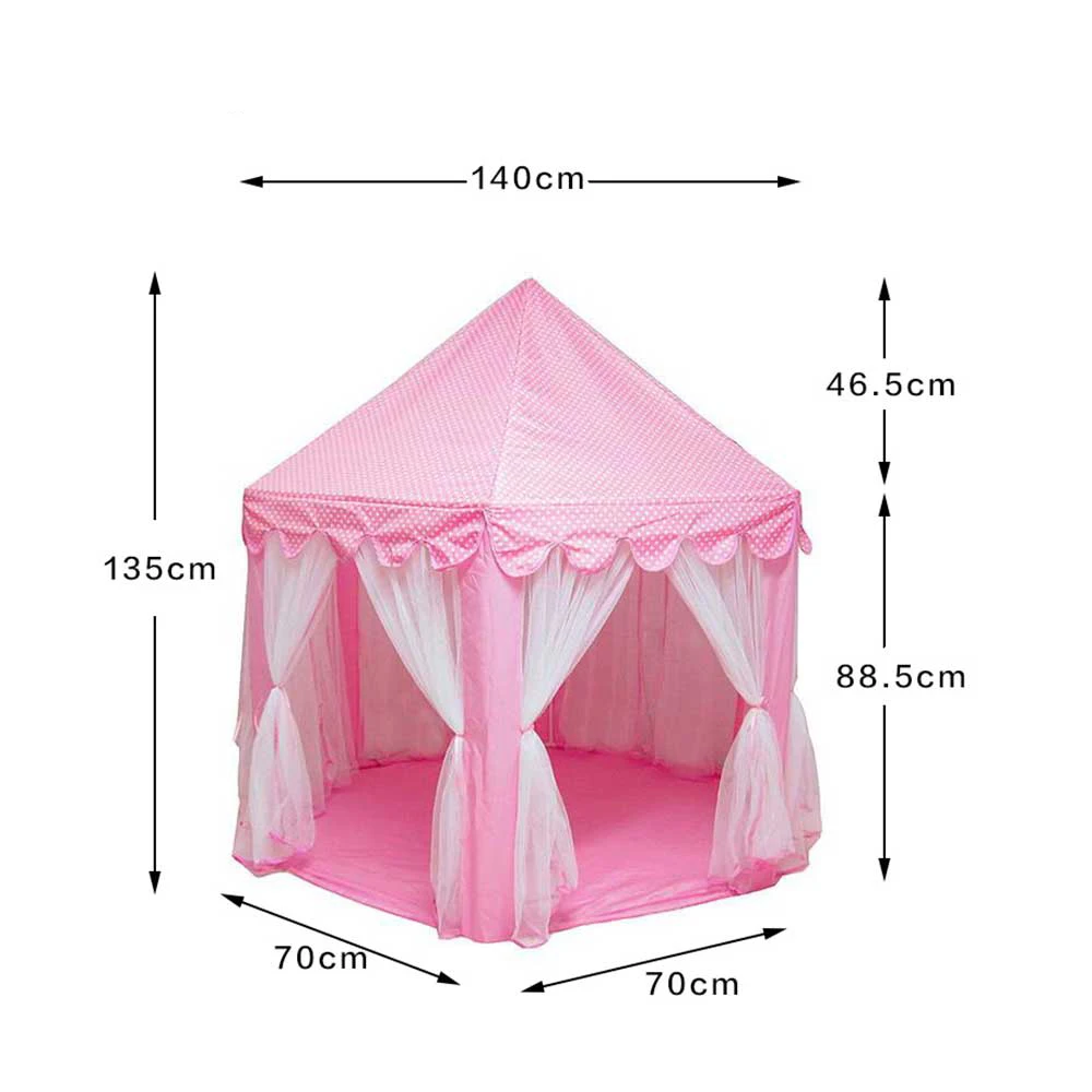 Castillo princesa casa de juegos con piscina bolas - imagen 5
