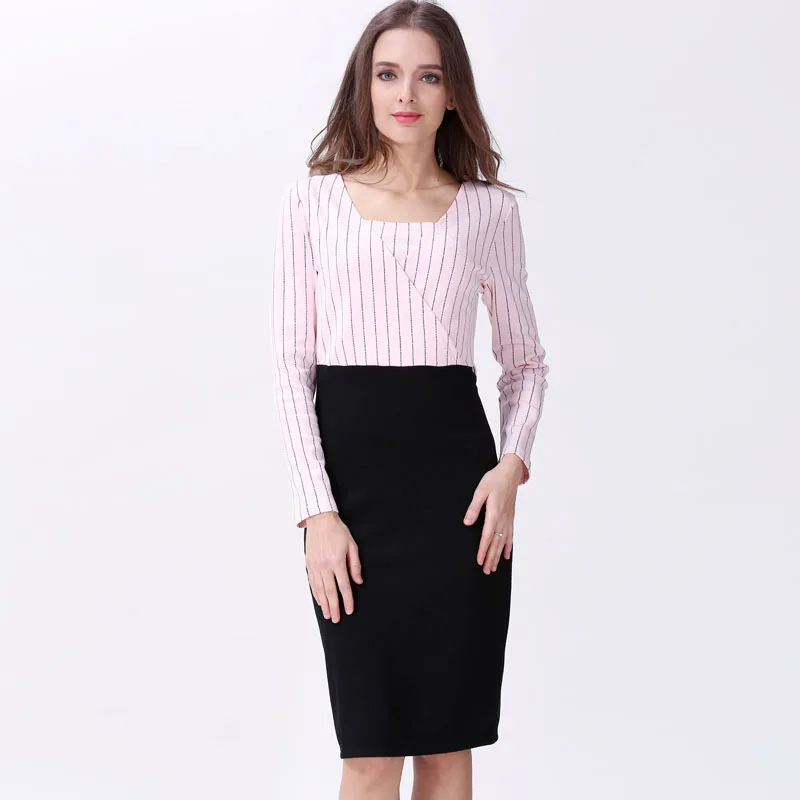 Vestido de lactancia embarazo holgado suave transpirable para otoño