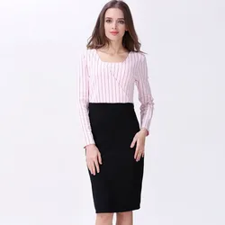 Vestido de lactancia embarazo holgado suave transpirable para otoño