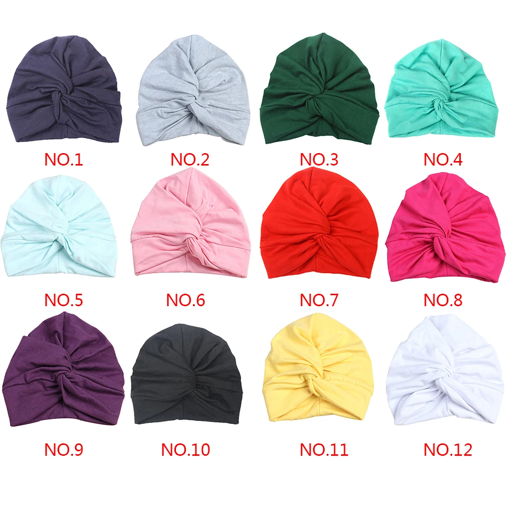 Turbante de algodón en tono pastel