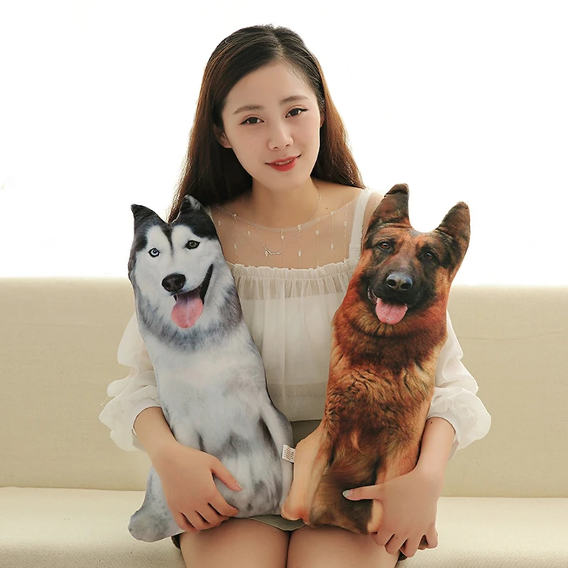 Perro de peluche cojín almohada con estampado 3D suave infantil - imagen 5