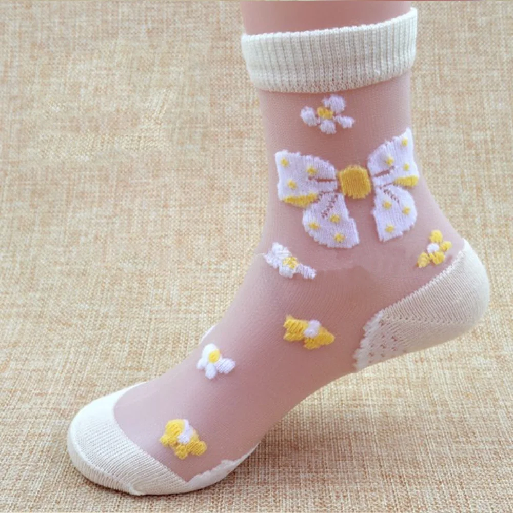 Calcetines para niñas con diseño de mariposa y fresa - imagen 4