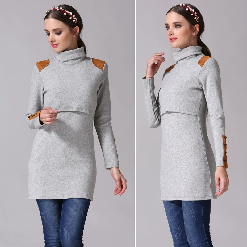 Emotion Moms - Vestido de Maternidad Cuello Alto - imagen 5