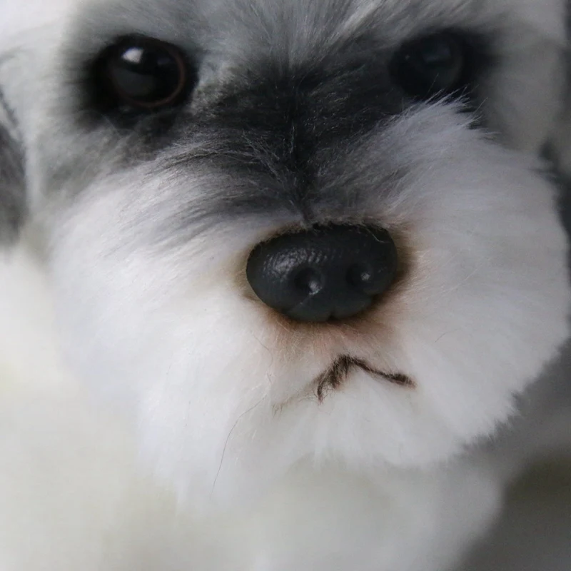 Peluche de perro Schnauzer tierno suave para regalo infantil - imagen 4