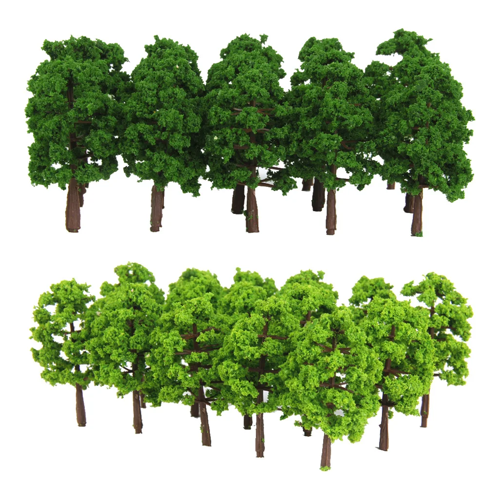 Árboles de plástico 1:150 N para paisaje ferroviario - imagen 5