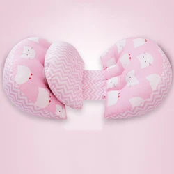 Almohada de embarazo en U para dormir de lado, ajustable