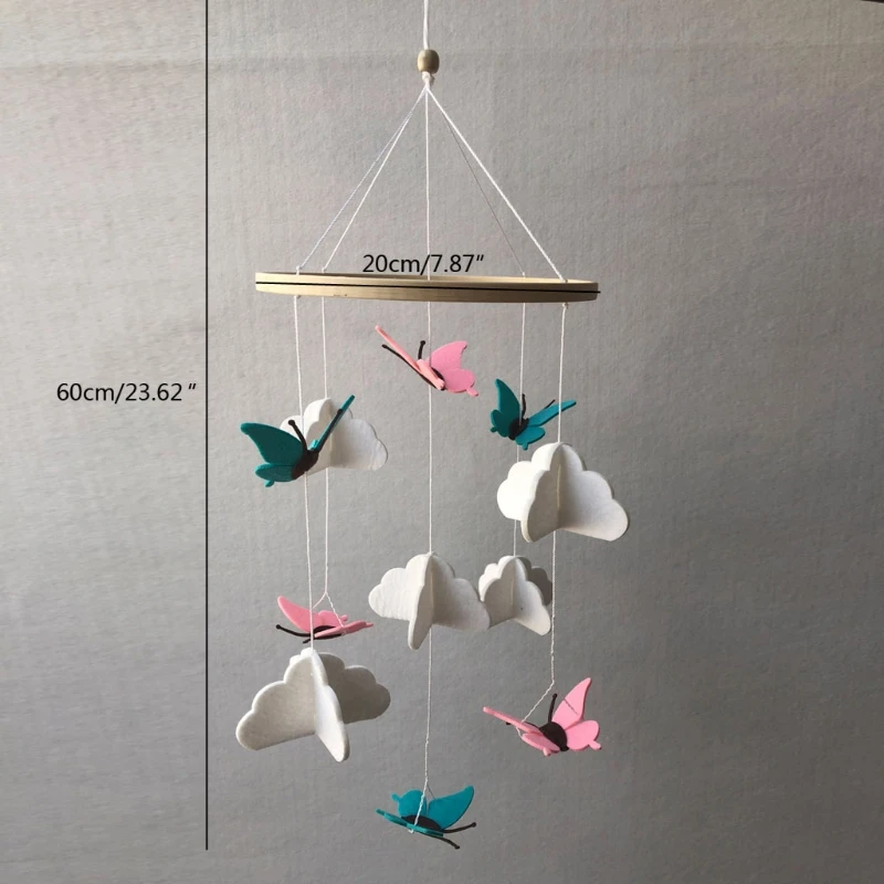 Móvil sonajero para bebé con campanas de viento y decoración - imagen 3