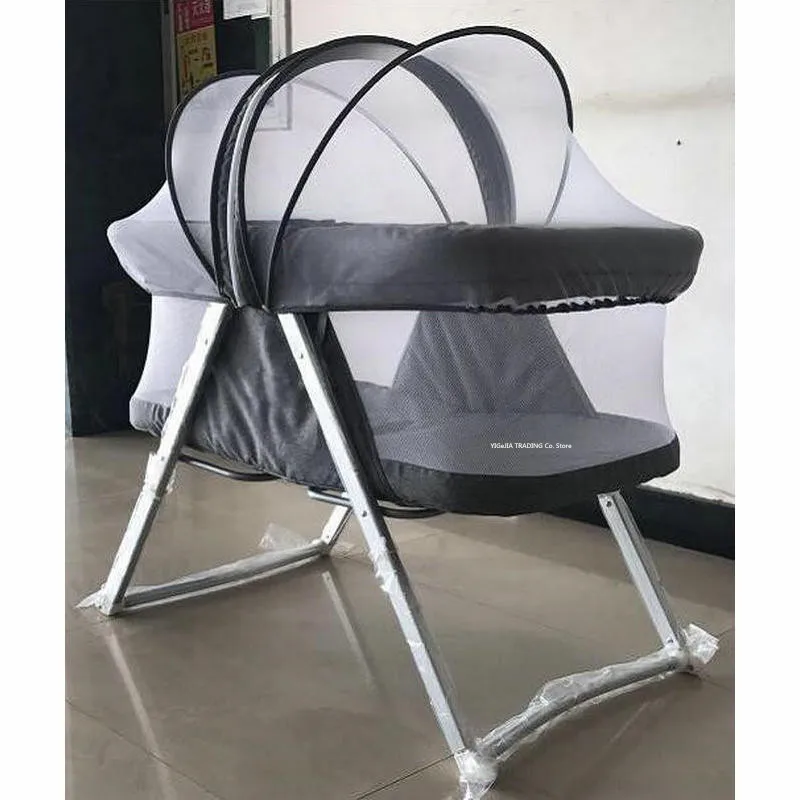 Cuna portátil moisés con mosquitera y mecedora para recién nacido - imagen 2