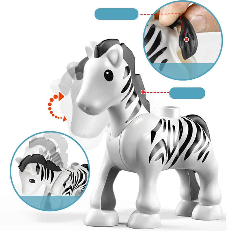 Bloques de construcción grandes con figuras y animales para niños - imagen 5