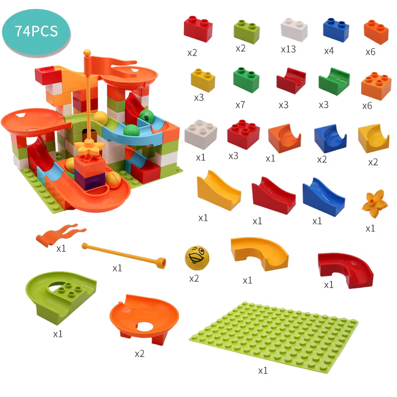Bloques con tobogán de embudo – Juego educativo infantil - imagen 5