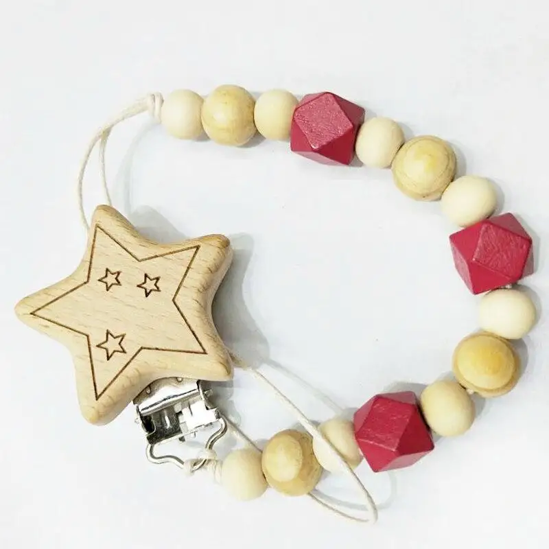 Cadena de chupete y diseño de oso