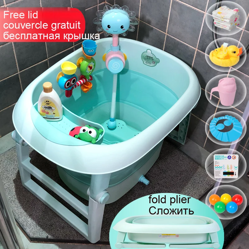 Bañera plegable portátil para bebé recién nacido - Cómoda y práctica - imagen 2