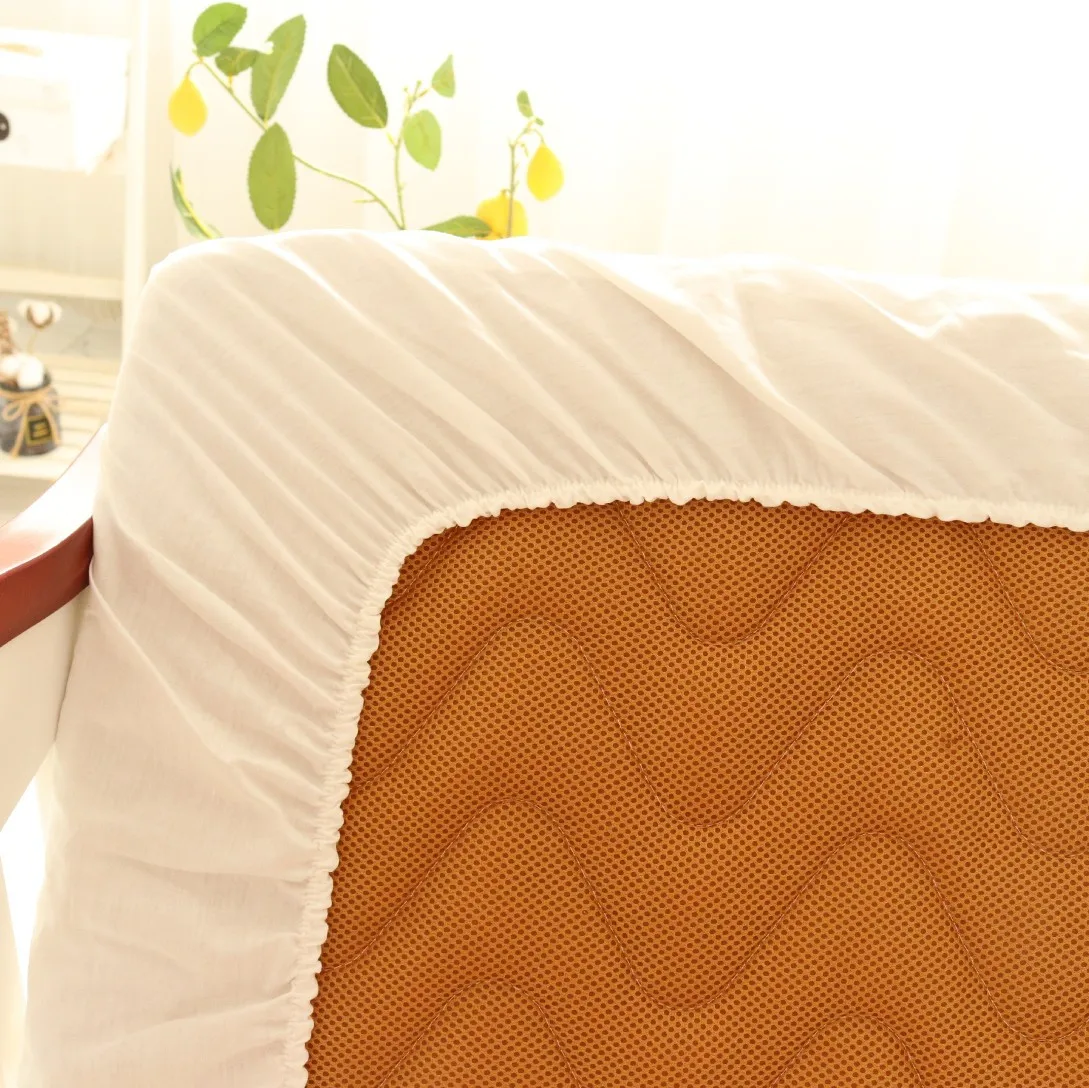 Funda colchoneta bebé acolchada – Algodón transpirable para cuna - imagen 2