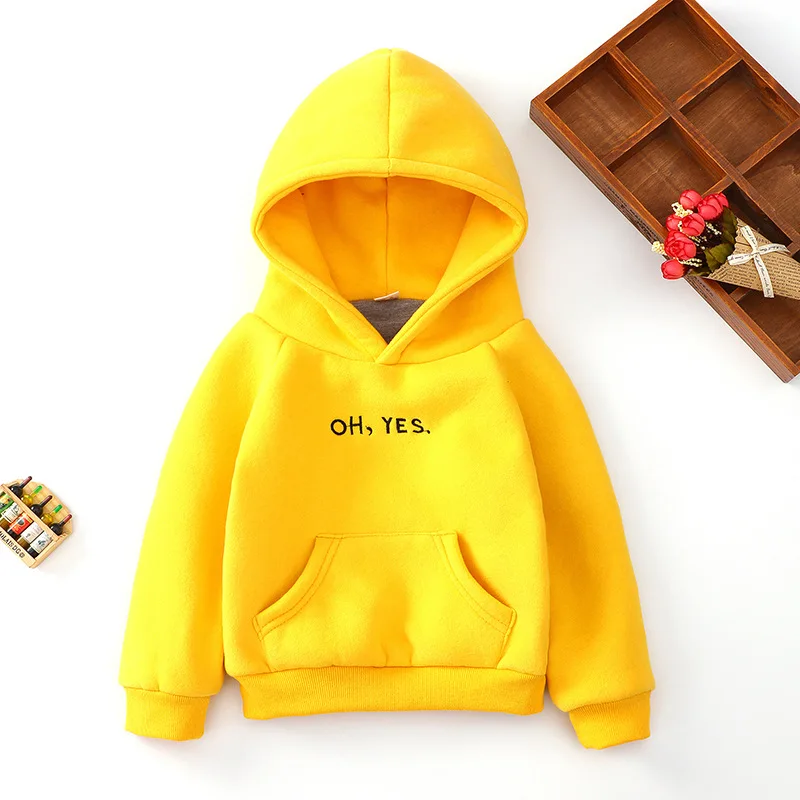 Sudaderas con capucha color caramelo para niños – manga larga - imagen 5