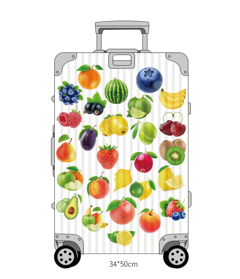 Variedad de diseños de frutas animadas