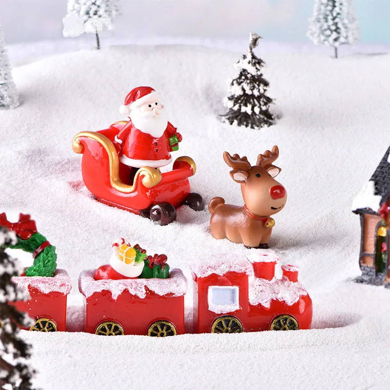 Adorno de ciervo para árbol de Navidad – Miniatura decorativa navideña - imagen 4