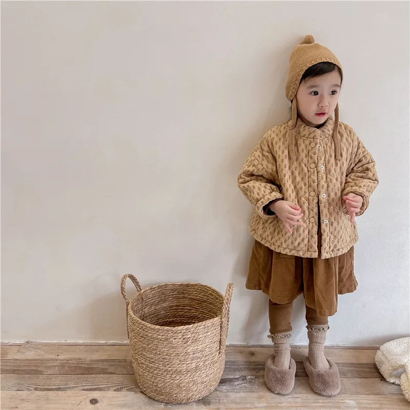 Abrigo invierno grueso infantil algodón estampado cálido para niños - imagen 4