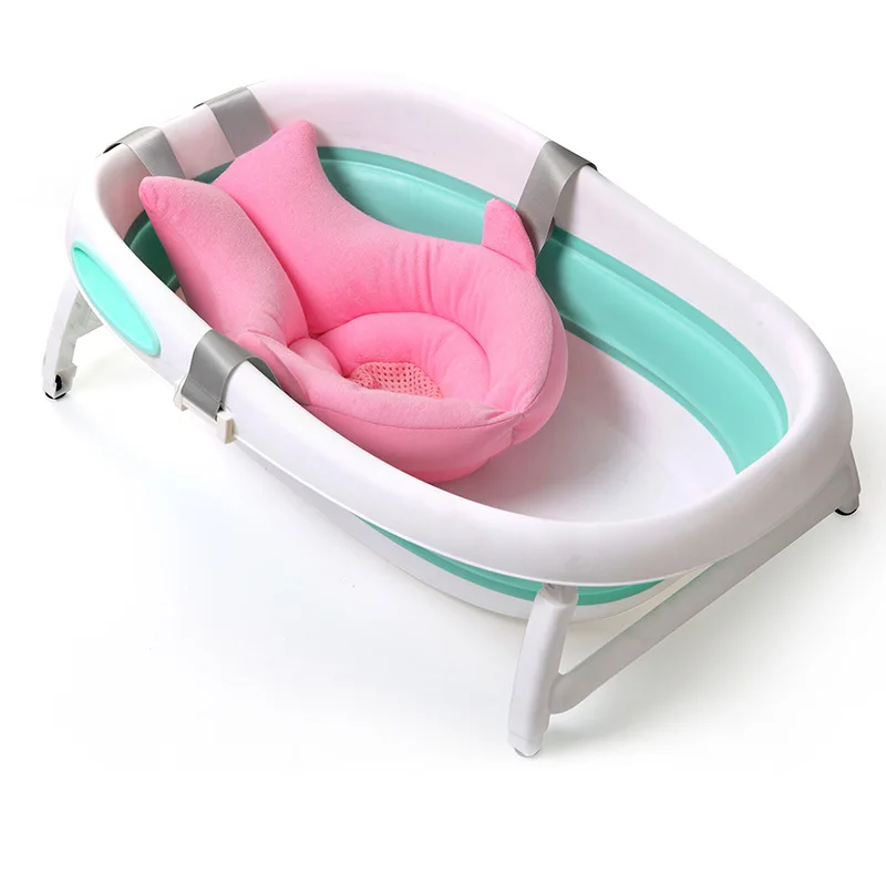 Bañera plegable para bebé recién nacido con soporte tiburón - imagen 2