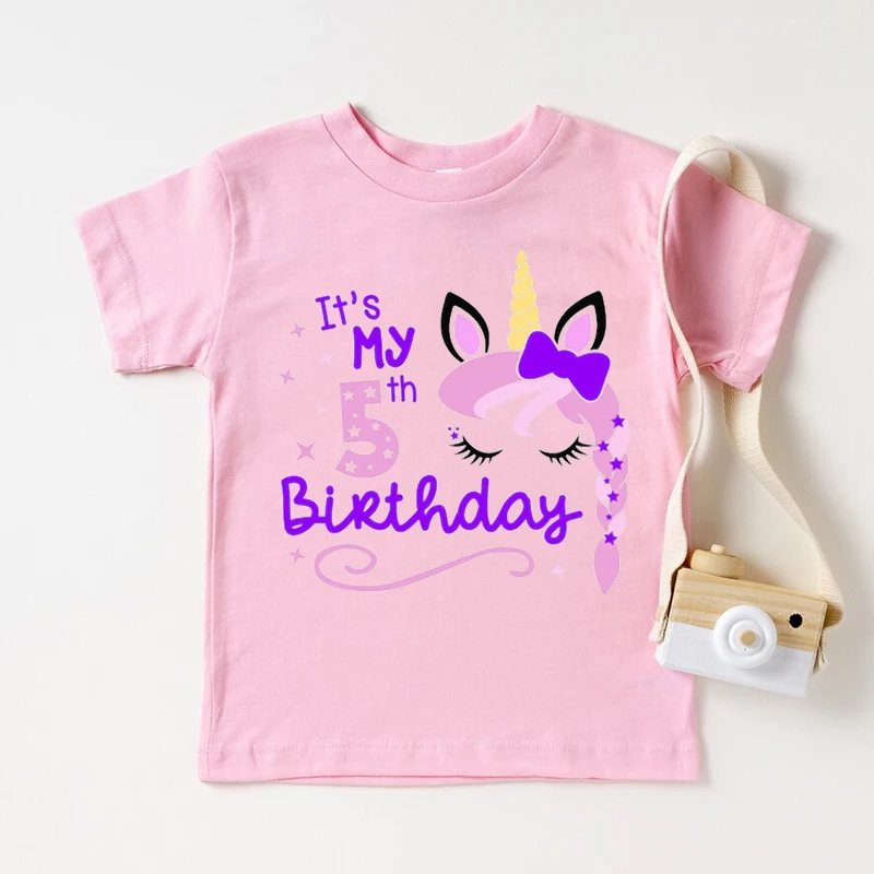 Camiseta unicornio manga courte algodon niño - imagen 4