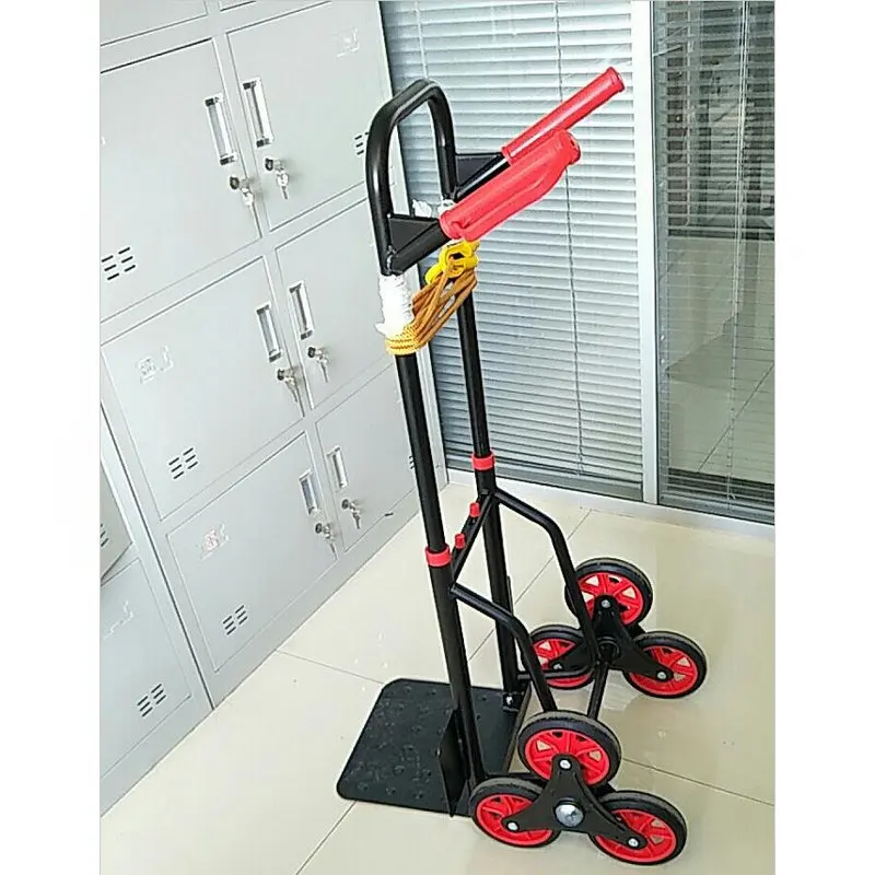 Carro elevador para escaleras con ruedas de goma y asa telescópica