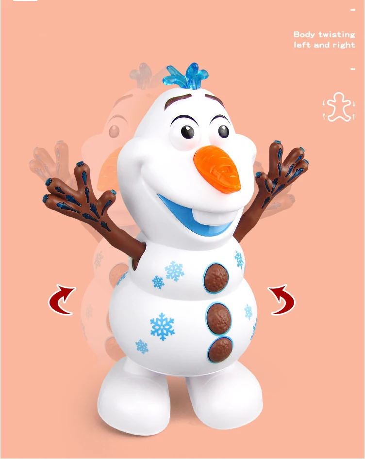 Olaf mostrando la linterna