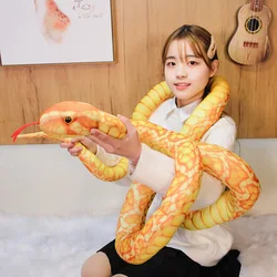 Serpiente de peluche gigante infantil, felpa suave para regalo