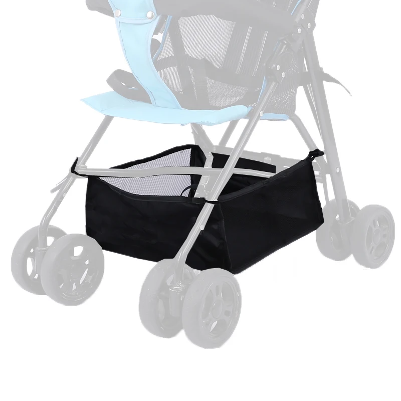 Organizador cochecito con portavasos – Bolsa negra colgante infantil