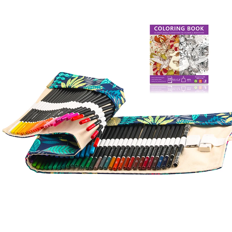 Lápices de colores premium para niños estuche lona artesanal extras - imagen 2