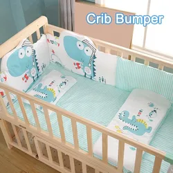 Babyinner parachoques para cuna de algodón acolchado