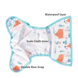 HappyFlute cubierta de panal reutilizable 3-15 kg - Estampado natural