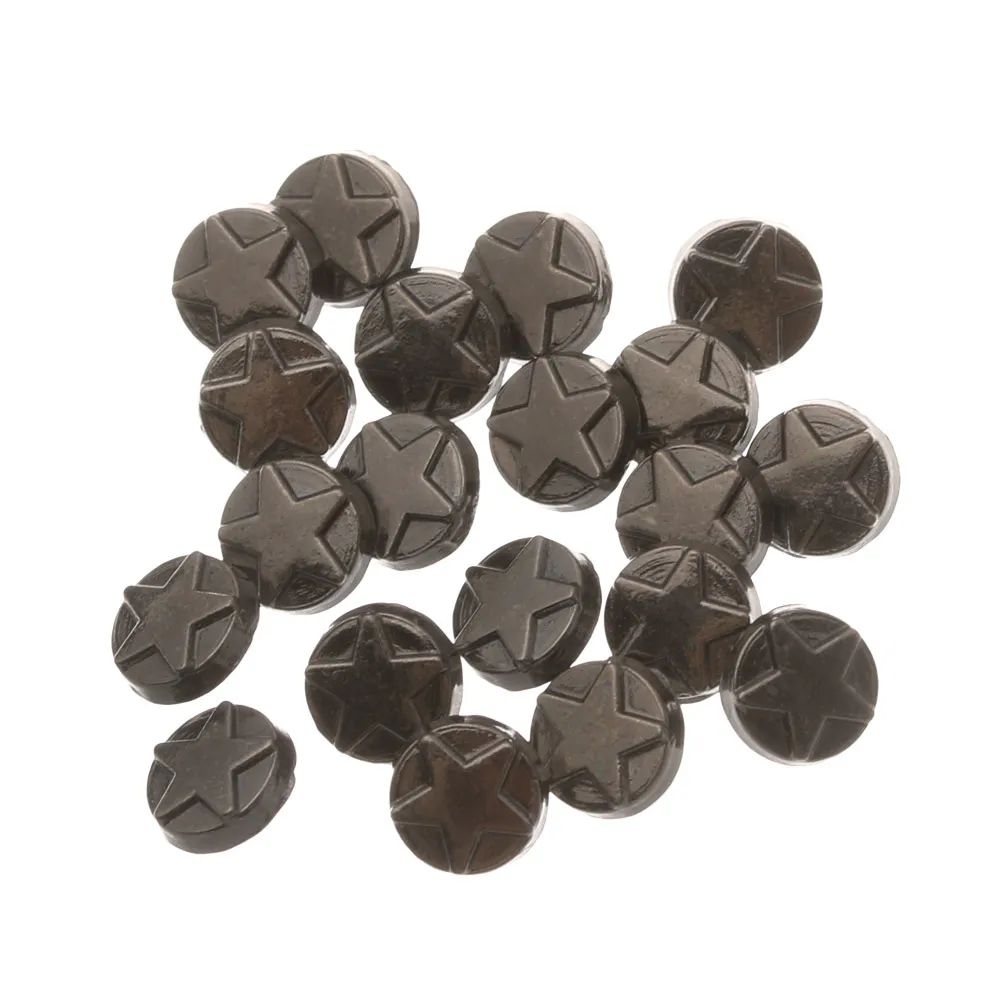 Botones metálicos 5mm con estrella para decorar ropa de bebé y muñecas - imagen 4