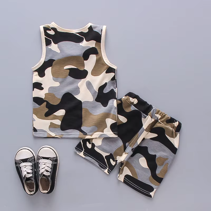 Chaleco de verano para bebé con pantalones cortos - Conjunto ligero - imagen 5