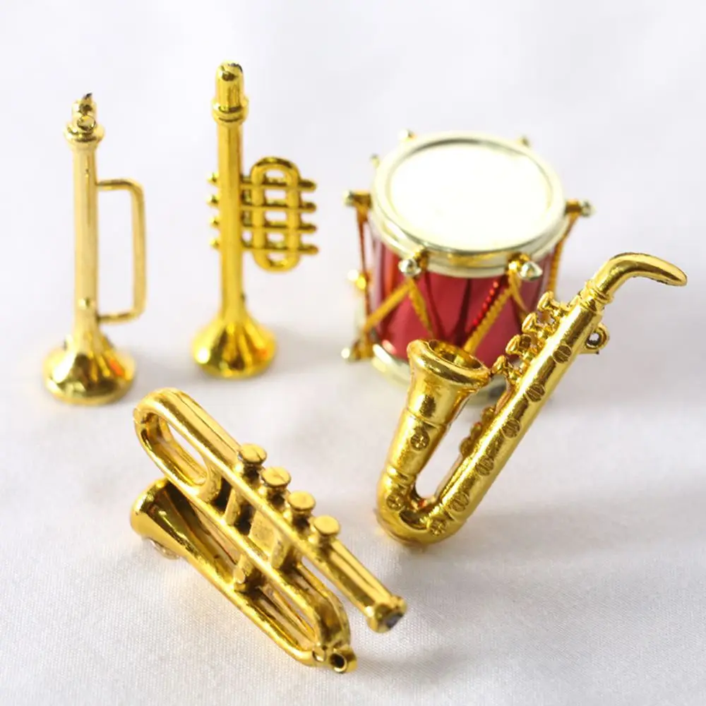 Instrumentos musicales mini para casa de muñecas – Set de 7 piezas - imagen 5