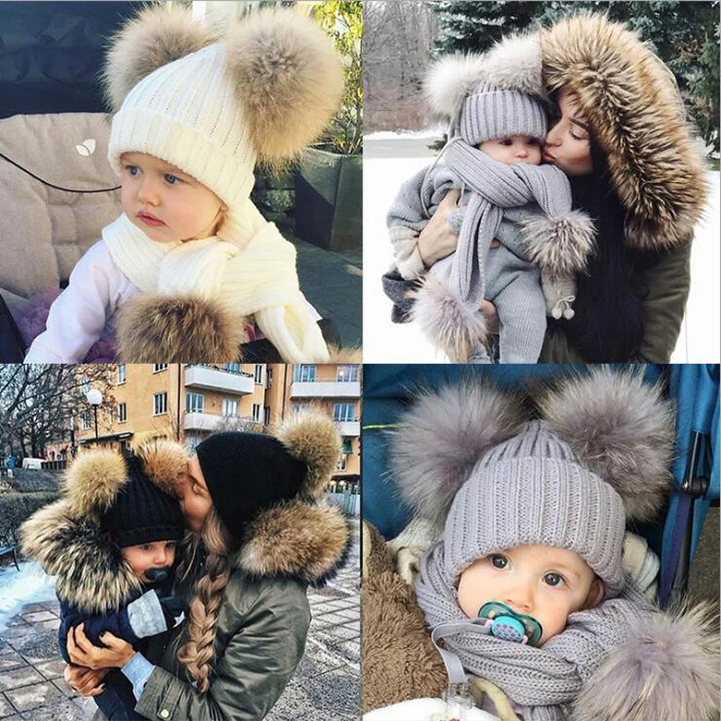Gorro infantil con pompón para bebés y niños pequeños - imagen 2