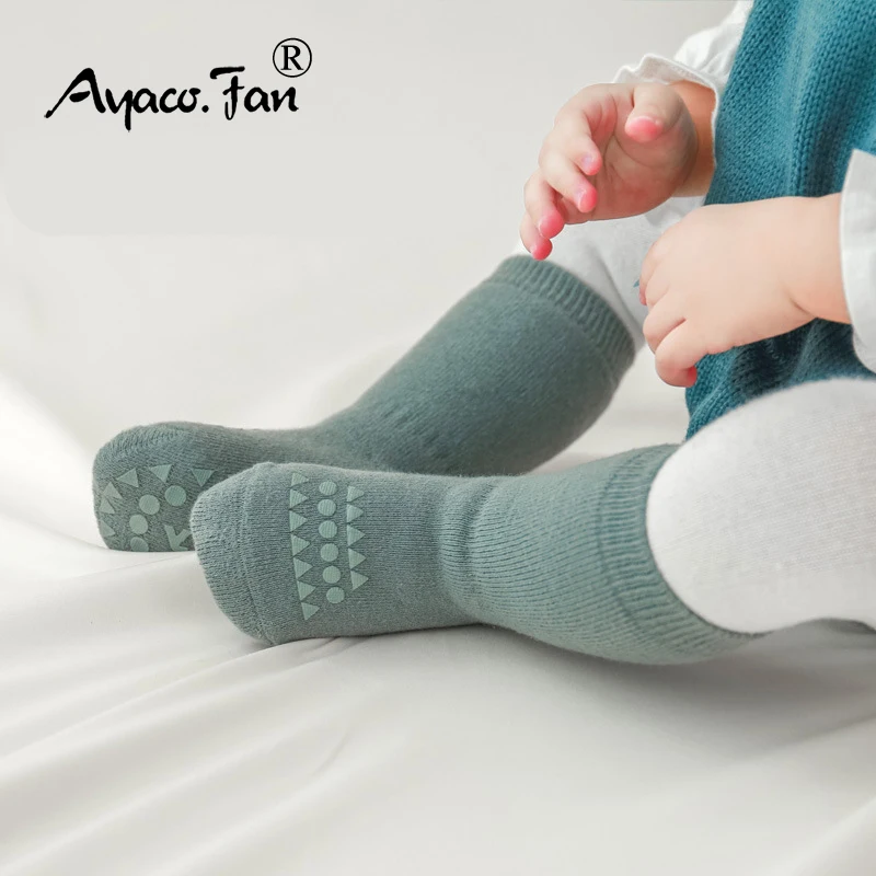 Calcetines bebé 0-3M – suela antideslizante y algodón grueso - imagen 5