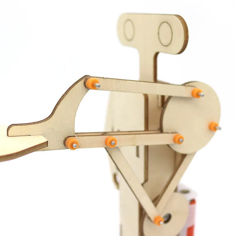 Robot educativo de madera con ventilador oscilante eléctrico - imagen 4