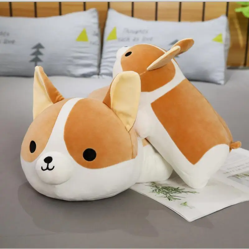Almohada de peluche Shiba Inu para niños y niñas, cojín suave - imagen 5