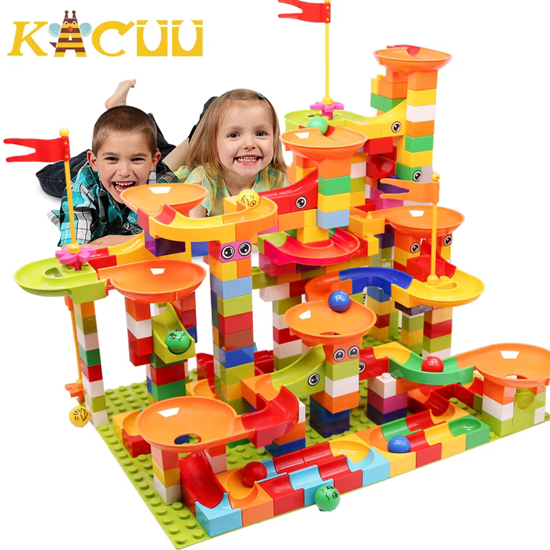 Bloques con tobogán de embudo – Juego educativo infantil - imagen 3