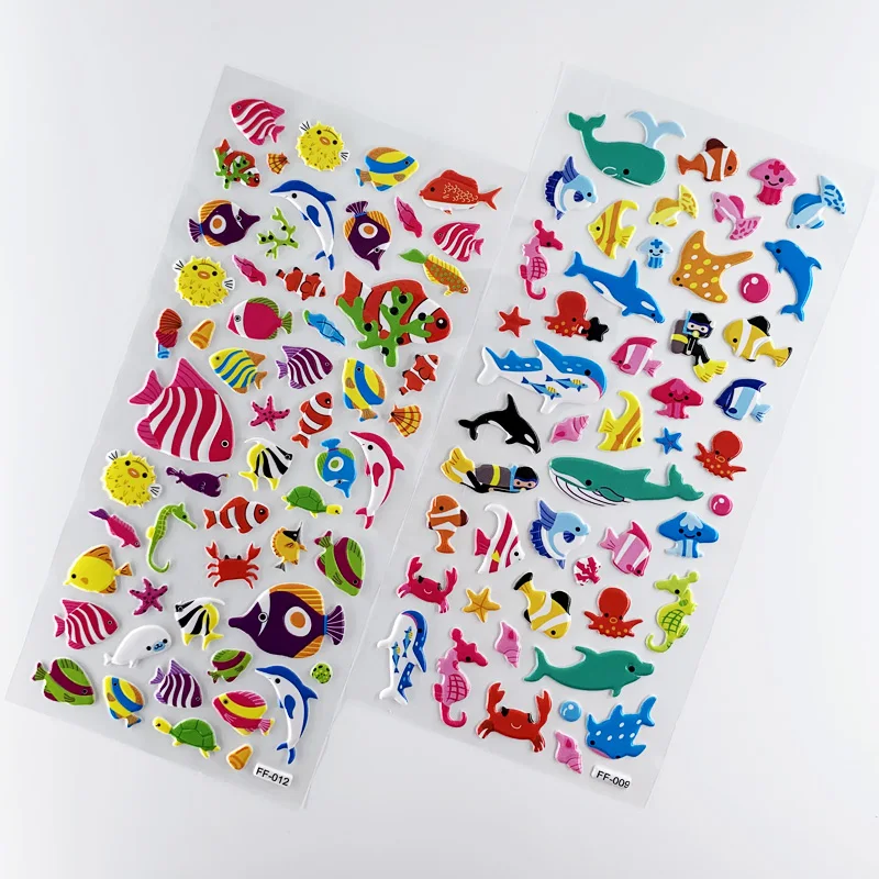 Pegatinas de peces para álbum de recortes