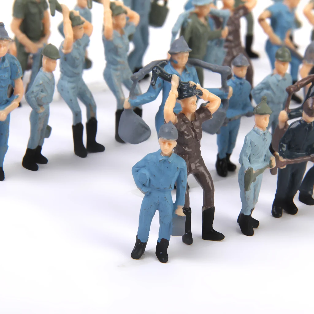 Figuras personal ferroviario para tren de juguete, estilo realista